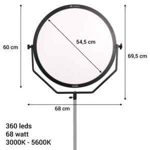 Alternative view of Falcon Eyes Bi-Color LED Lamp Sophiez SO-68TD on 230V