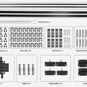 Alternative view of Falcon Eyes Ceiling Rail System B-3030D 3x3 m incl. 4 Pantographs