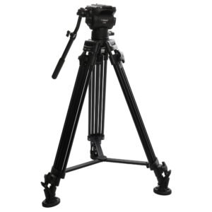 Alternative view of Nest Video Tripod NT-670 + Fluid Damped Pan Head