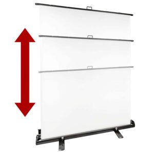 Alternative view of StudioKing Roll-Up Background Screen FB-150200FW 150x200 cm White