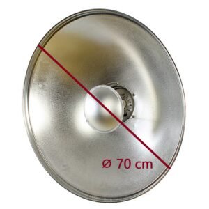 Alternative view of StudioKing Beauty Dish Silver SK-BD700 70 cm with Honeycomb Grid